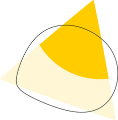 abstract yellow shape