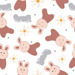 cute kids seamless pattern design