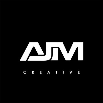 AJM Letter Initial Logo Design Template Vector Illustration