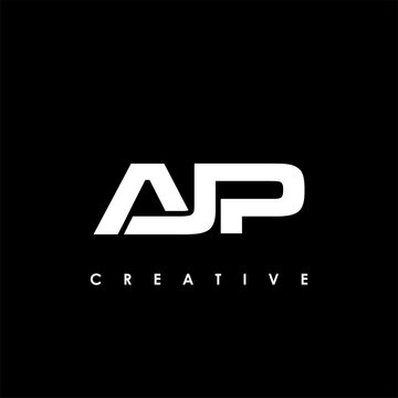 AJP Letter Initial Logo Design Template Vector Illustration