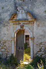 Ruins of the Monastery of Agia Ekaterini on the island of Corfu