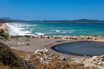 North coast of Corfu island