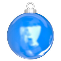 3d christmas baubles with christmas