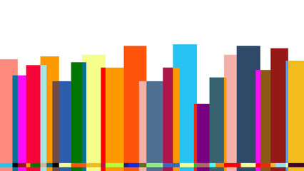 colorful chart or colorful of Business marketing