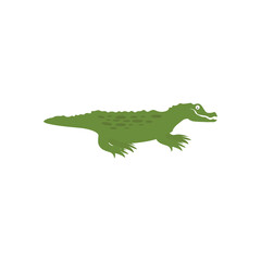 Crocodile. For use in the design of covers and brochures, flyers, icons, cards and posters.