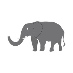 Elephant. For use in the design of covers and brochures, flyers, icons, cards and posters.