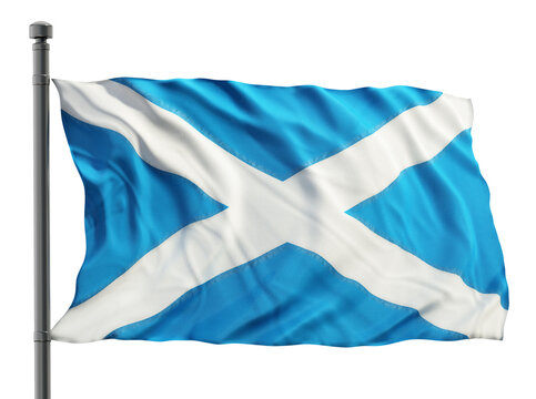 Flag of scotland. PNG file with transparent background.