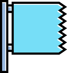 blue street signage and signpost icon illustration