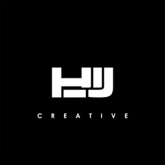 HJJ Letter Initial Logo Design Template Vector Illustration