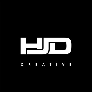 HJD Letter Initial Logo Design Template Vector Illustration