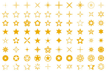 Star icon set. Modern simple stars collection. Vector illustration