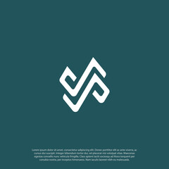SP logo , letter SP logo design , abstract sp logo , clean and modern logo style . vector illustration