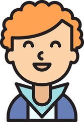 Obraz premium boy character avatar illustration