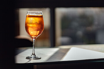 glass of drink spritz