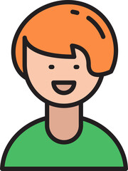 Obraz premium boy student avatar illustration