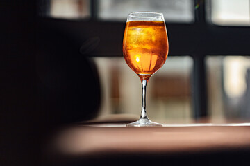 glass of drink spritz