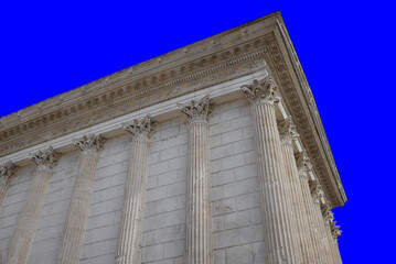 Temple de la Maison carrée à Nîmes. France