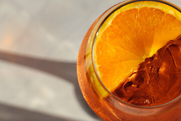glass of drink spritz