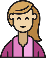woman character avatar illustration