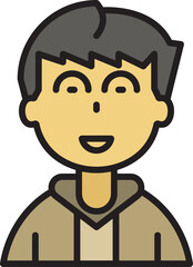 boy student avatar illustration