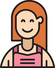woman character avatar illustration