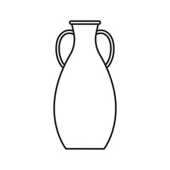 Amphora icon vector. Jug illustration sign. pottery symbol or logo.