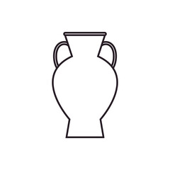 Amphora icon vector. Jug illustration sign. pottery symbol or logo.