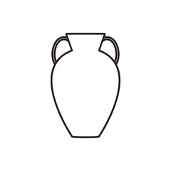 Amphora icon vector. Jug illustration sign. pottery symbol or logo.
