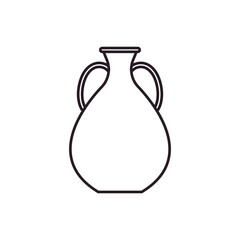 Amphora icon vector. Jug illustration sign. pottery symbol or logo.