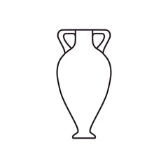 Amphora icon vector. Jug illustration sign. pottery symbol or logo.