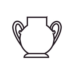 Amphora icon vector. Jug illustration sign. pottery symbol or logo.