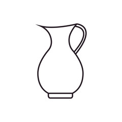 Amphora icon vector. Jug illustration sign. pottery symbol or logo.