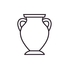 Amphora icon vector. Jug illustration sign. pottery symbol or logo.
