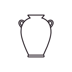 Amphora icon vector. Jug illustration sign. pottery symbol or logo.