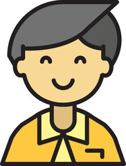 businessman character avatar illustration