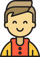 Obraz premium boy character avatar illustration