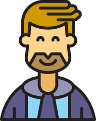 businessman character avatar illustration