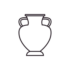Amphora icon vector. Jug illustration sign. pottery symbol or logo.
