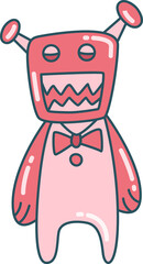 doodle monster character illustration