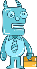 doodle monster character illustration