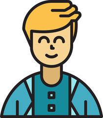 male character avatar illustration