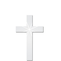 Elegant white jesus cross background image