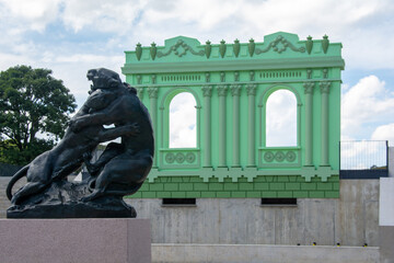 Monumento Paranista em Parque S&atilde;o Louren&ccedil;o em Curitiba,Paran&aacute;