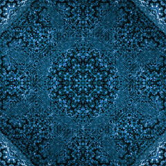 Seamless blue floral pattern for design, Illustration for use in design, internet themes.