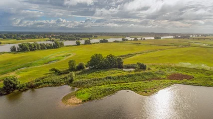 Drohnenfoto Elbe © Horst Schörshusen