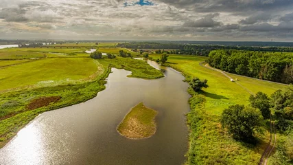 Drohnenfoto Elbe © Horst Schörshusen