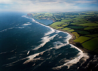 ocean coastline of western England © Metzae