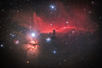 Obraz na płótnie Canvas Horse head nebulae, IC 434 astrophotography