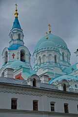 Fototapeta premium Buildings of the Spaso-Preobrazhensky Orthodox Valaam Monastery.