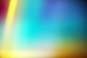 Rainbow highlights on a black background.Glare or reflection from water and glass.Glittering particles for social media backgrounds, product presentations, photo shots.